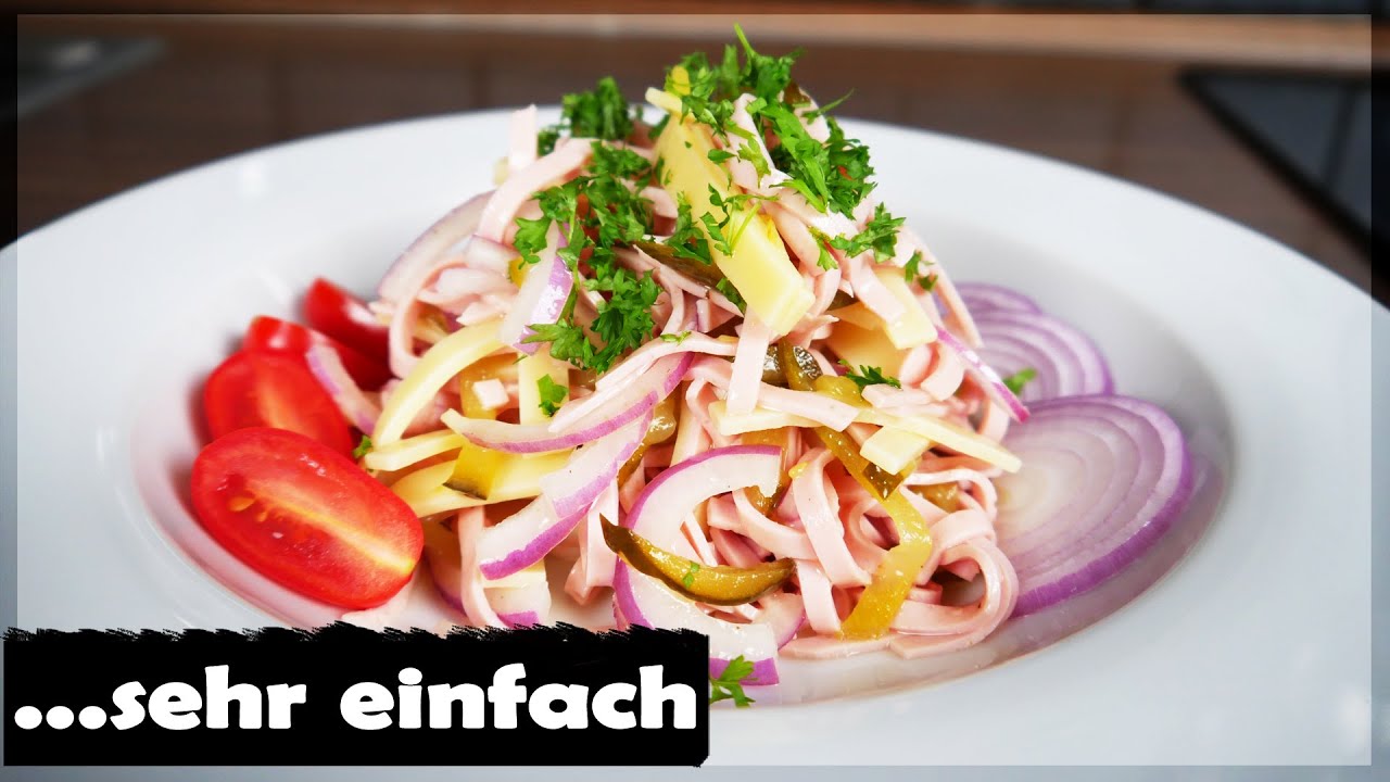 Schweizer Wurstsalat Rezept // schnell und einfach zubereitet