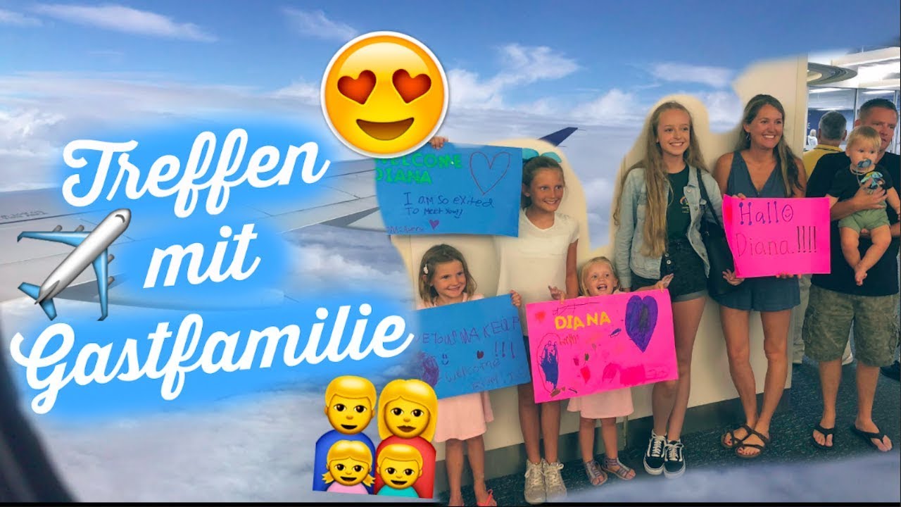 FLUG + TREFFEN mit GASTFAMILIE // AUSLANDSJAHR USA 2018/19  (Treffen auf Video!!)