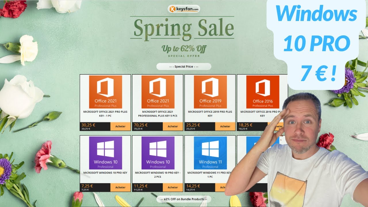 COMMENT ACHETER UNE CL&Eacute; WINDOWS 10/11 OEM &Agrave; VIE & MS OFFICE AU MEILLEUR PRIX !