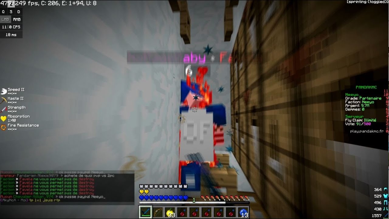 J'ai saut&eacute; dans toute les traps et les ap sur pandakmc ( jcrois ct pas une bonne id&eacute;e )