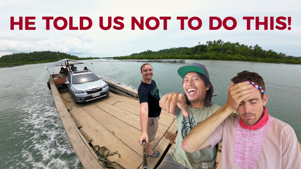 WE TOOK HIS CAR ON A WOODEN BOAT! Insane Philippines Adventure in Northern Samar