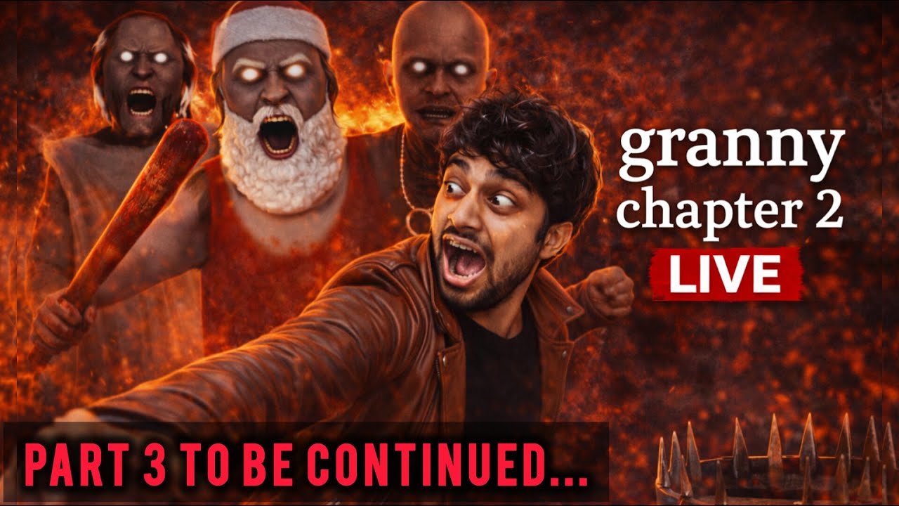 Granny & Grandpa Chase Me😨 | Horror Escape LIVE CHAPTER 2 To continue. #shorts #verticallivestrea