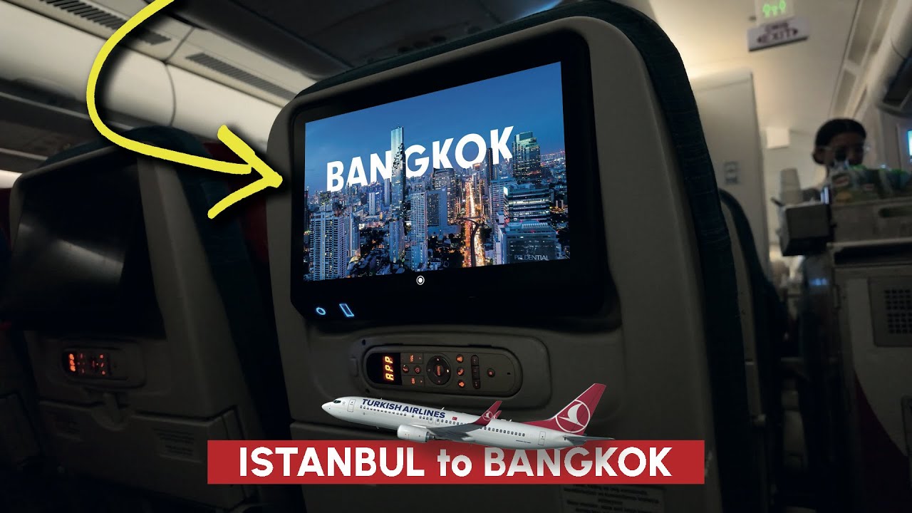 Turkish Airlines Economy Class Istanbul to Bangkok | Aisle Seat Full Flight Review