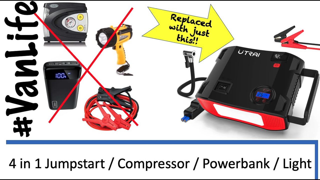 Is this the most useful Campervan Gadget? - Utrai Jstar 5 Compressor, Jump Start, Power Bank, Torch