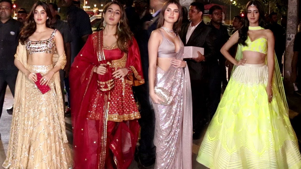 Bollywood Diva's Attended Bachchan Grand Diwali Party 2019 | Jhanvi,Sara,Tara & Ananya