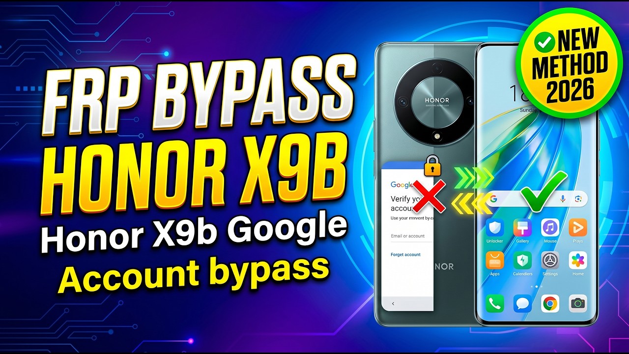 HONOR X9B FRP REMOVE। All HONOR FRP SUPPORT।All Android version support 