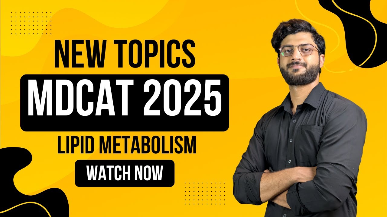 MDCAT 2025 - Bioenergetics - Lipids - Beta Oxidation Hamza Ramzan Lec 11