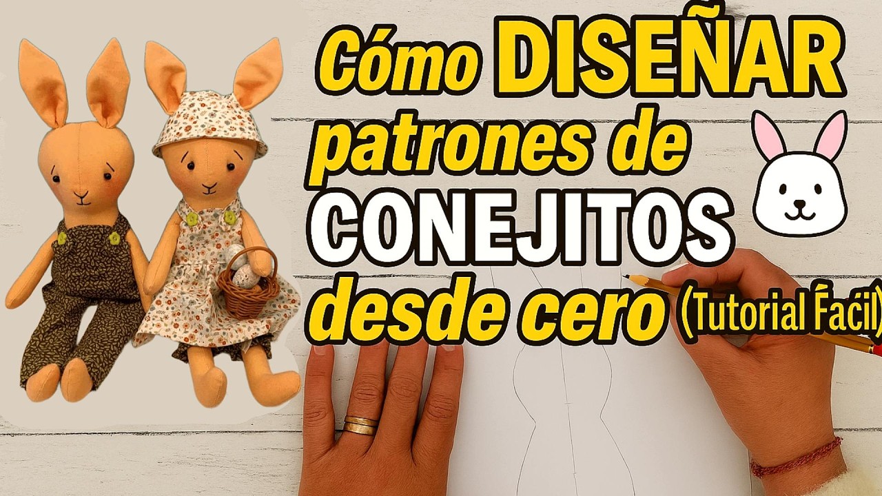 Cómo DISEÑAR patrones de CONEJITOS desde cero 🐰 Tutorial Fácil