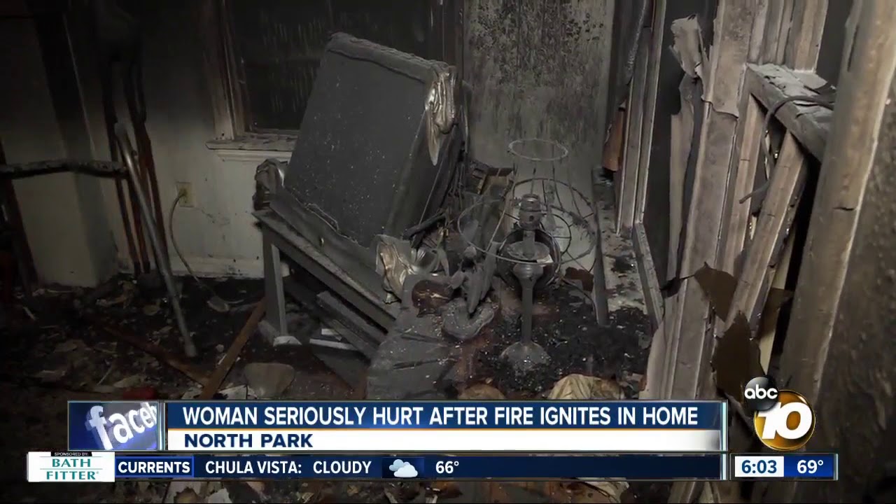 Woman rushed to hospital after North Park house fire