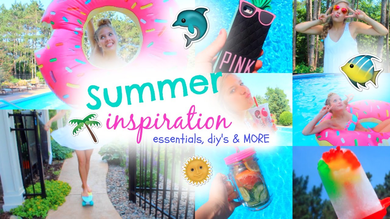 SUMMER INSPIRATION ⎮Essentials, Diy's & A Waterproof Makeup Look