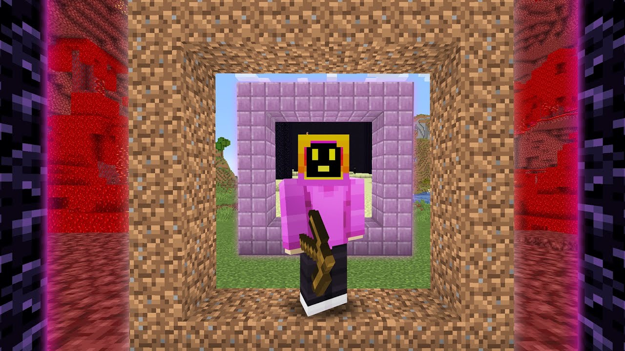 Minecraft, но вы телепортируетесь в случайные измерения!