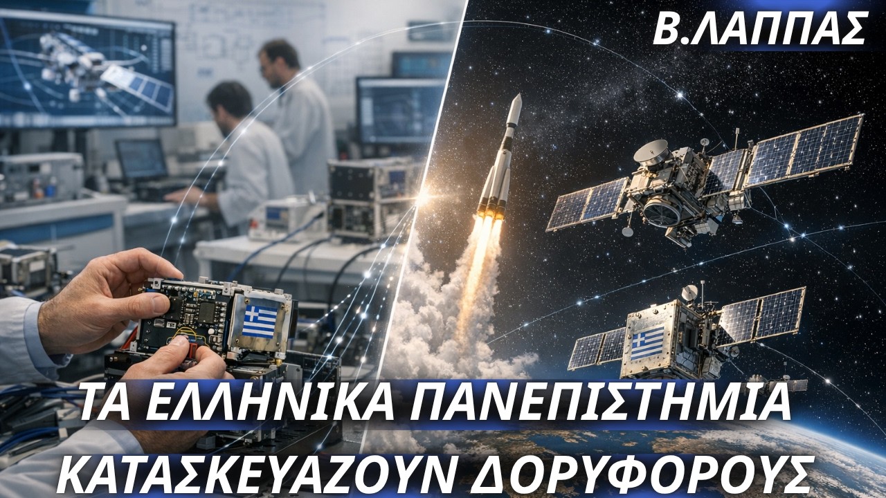 Βάιος Λάππας: Τα ελληνικά πανεπιστήμια σχεδιάζουν & κατασκευάζουν δορυφόρους-Μπαράζ εκτοξεύσεων