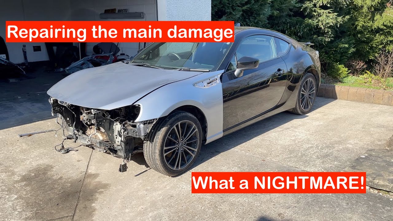 Rebuilding a wrecked Subaru pt4 - Fixing the major damage on the BRZ/GT86