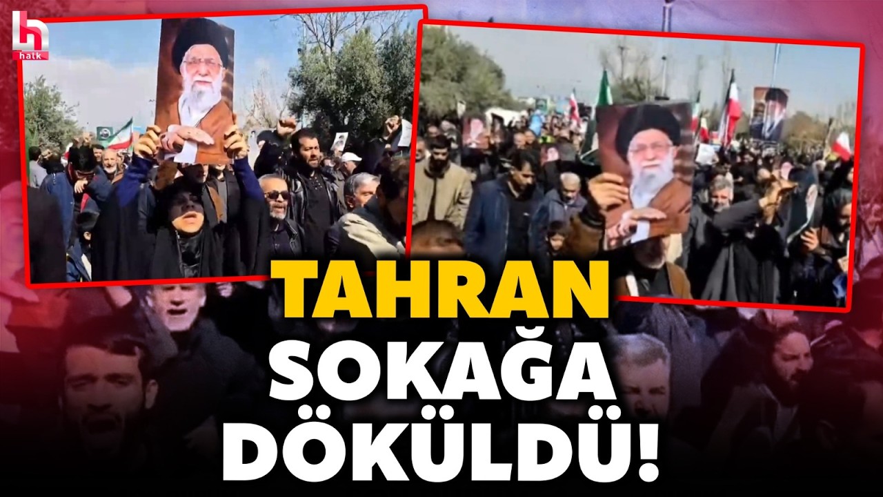 İRAN'DA CUMA PROTESTOSU! Tahran'da halk sokağa döküldü! Tarihi görüntüler...