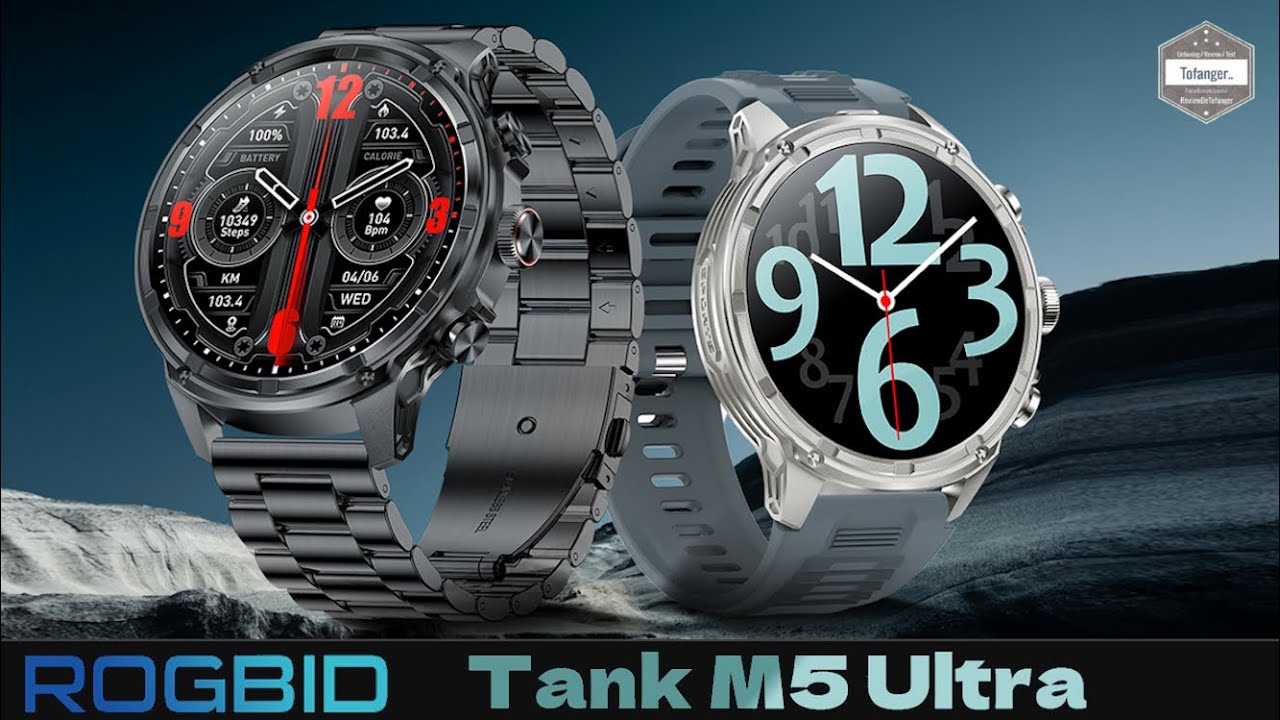 Умные часы Rogbid Tank M5 Ultra — приложение FitCloudPro — Android и iOS — часы с подключением IP68