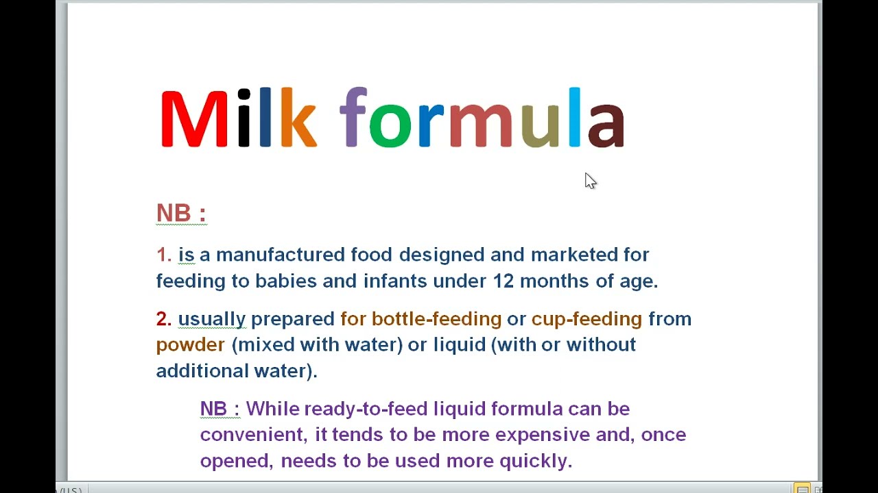 milk formula