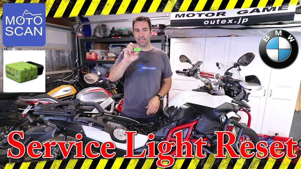 BMW F800GS Service light reset