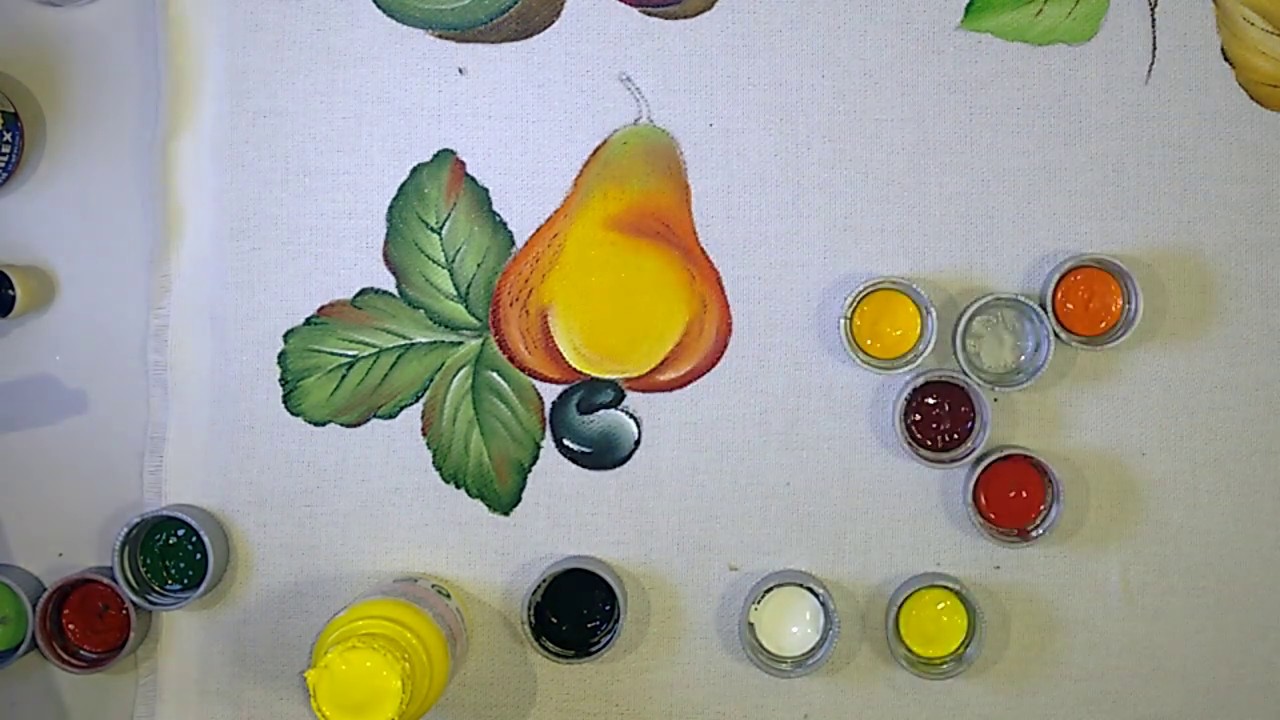 Roberto Ferreira - 3º aula curso de Pintura - Aprenda a Pintar Folha e CAJU