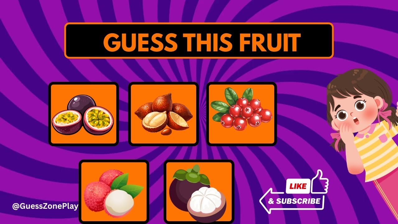 Fruit Guessing Game 🍎 | Fun Fruit Guessing Game | GuessZonePlay