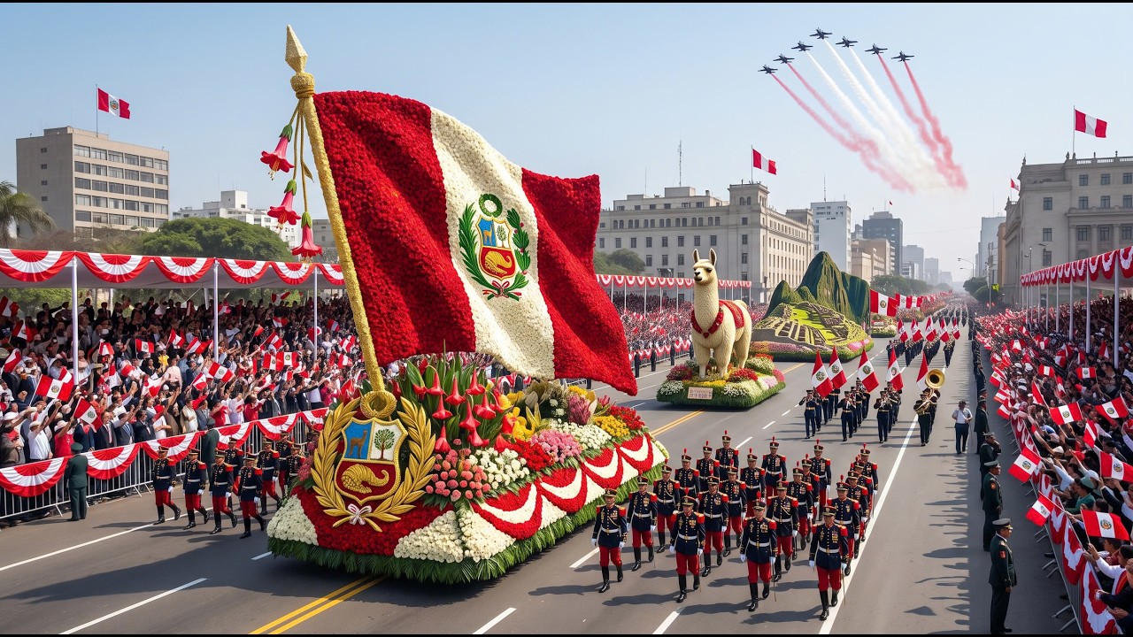 🇵🇪 Peru Independence Day Parade 2026 | Grand Fiestas Patrias Celebration in Lima 🎊 (4K)