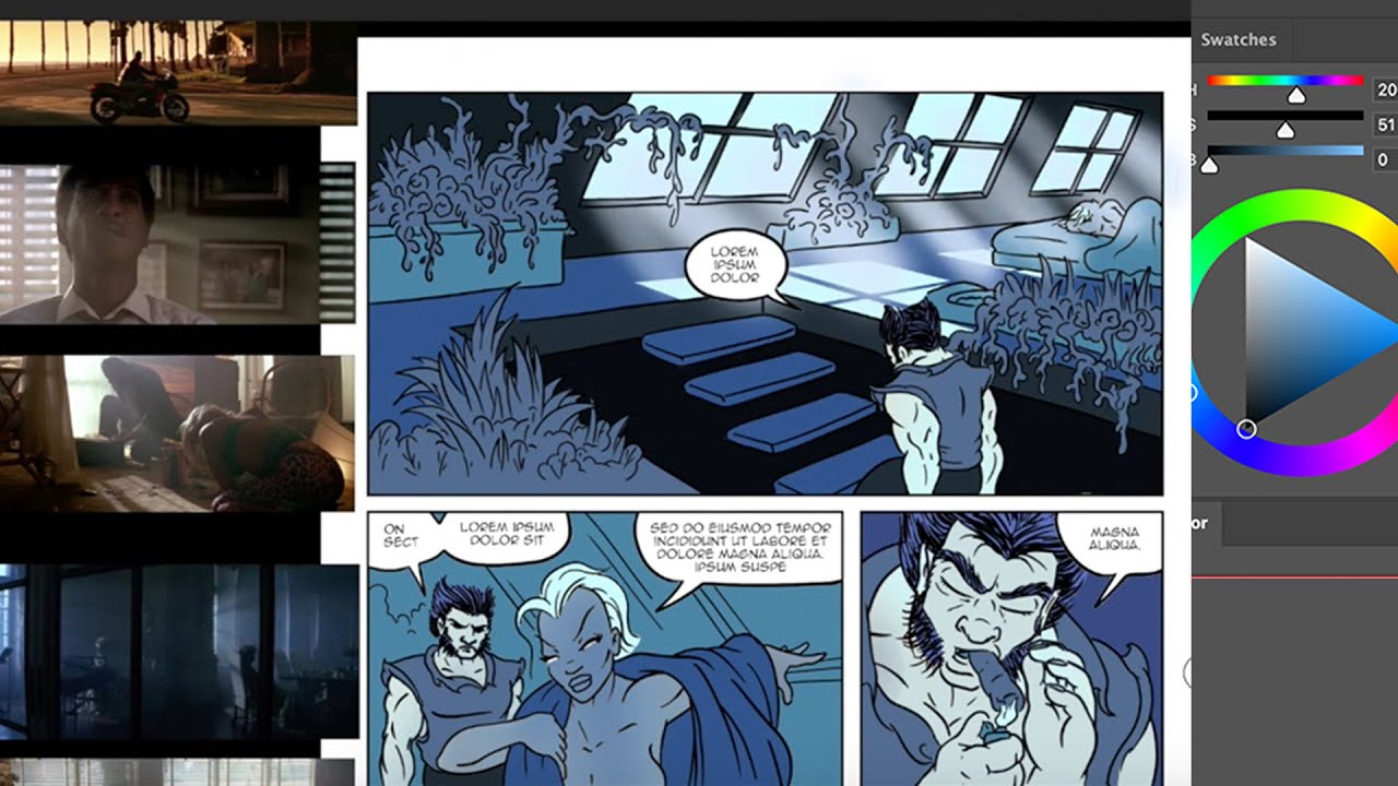 How to COLOR a COMIC like a Tony Scott MOVIE !