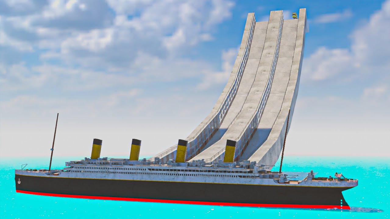 DANGEROUS HILL With Cars & Titanic - Teardown