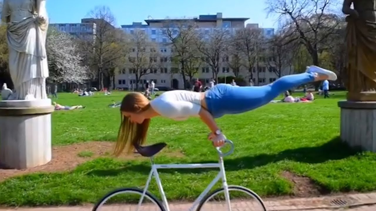 Artistic Cycling Tricks by Viola Brand | People Are Awesome