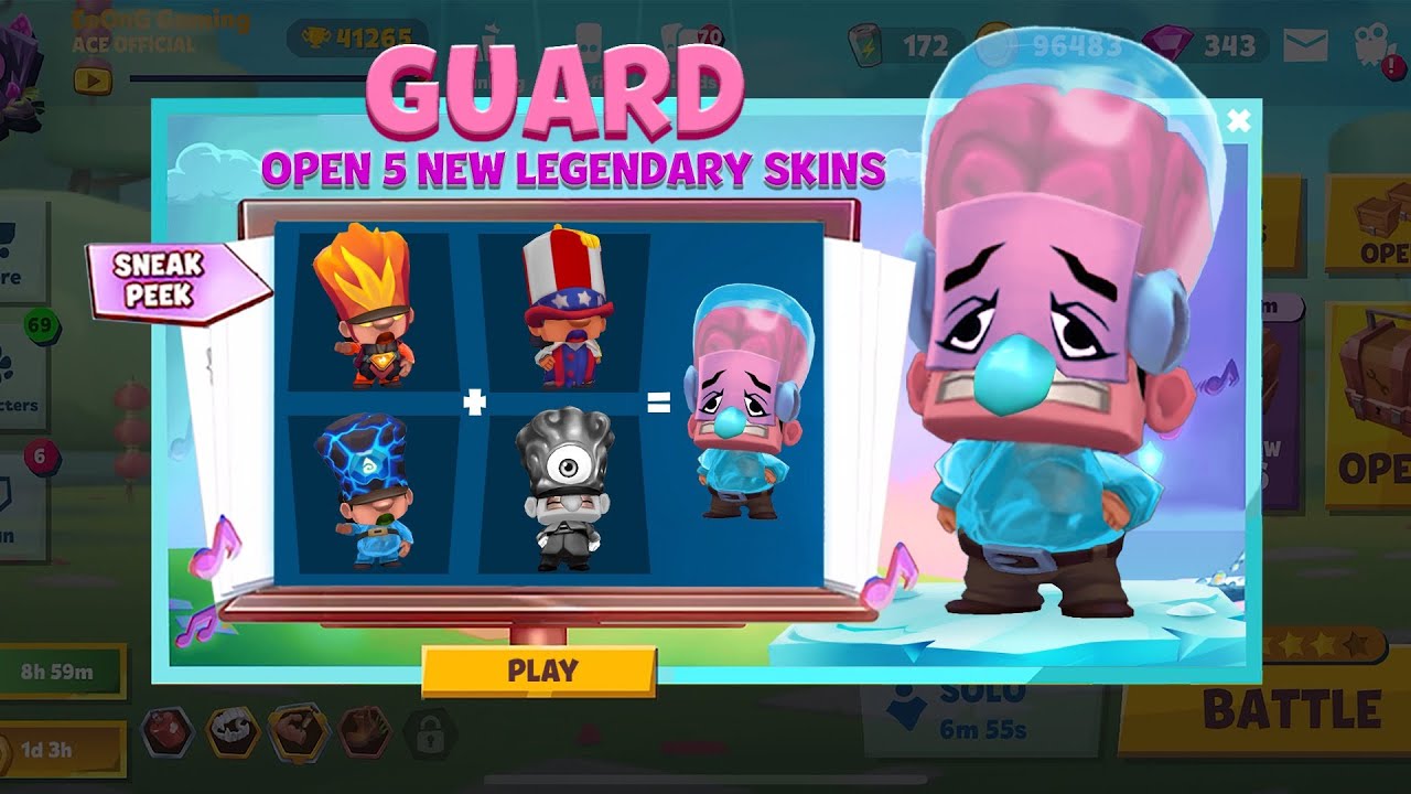 5 skins of legendary guards | zooba