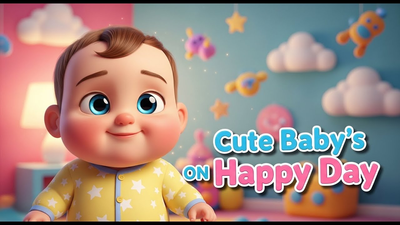 Cute Baby Daily Routine 🍼👶 | Happy Baby Poem for Kids | Baby Songs & Rhymes
