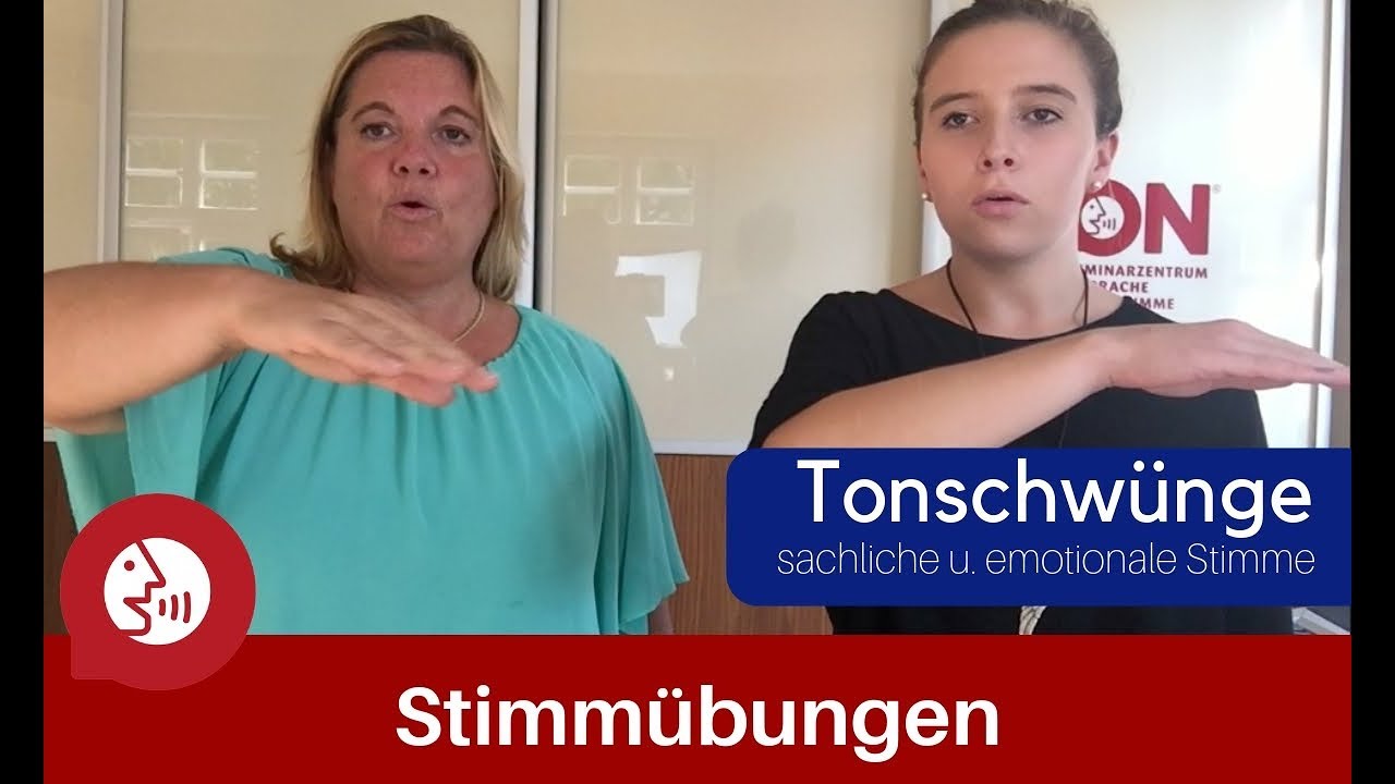 Stimmtraining - Tonschwünge für eine lebendige Sprechmelodie