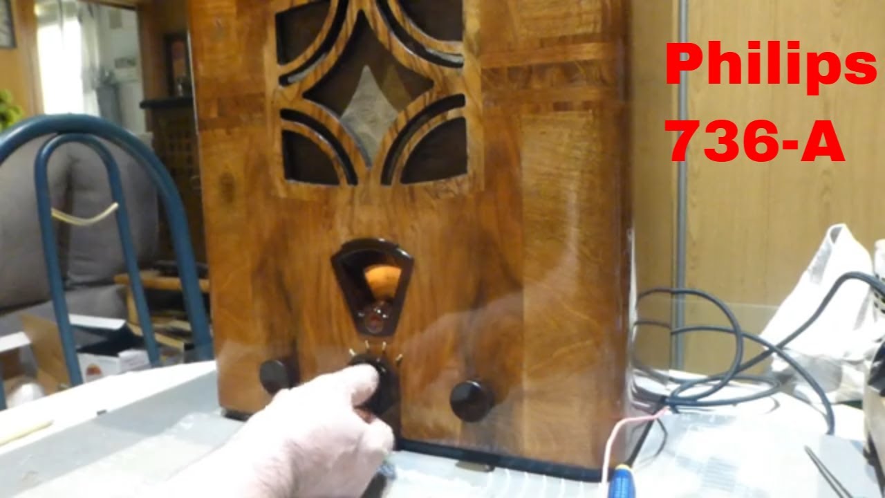 Restauracion Radio antigua Philips 736 A Final