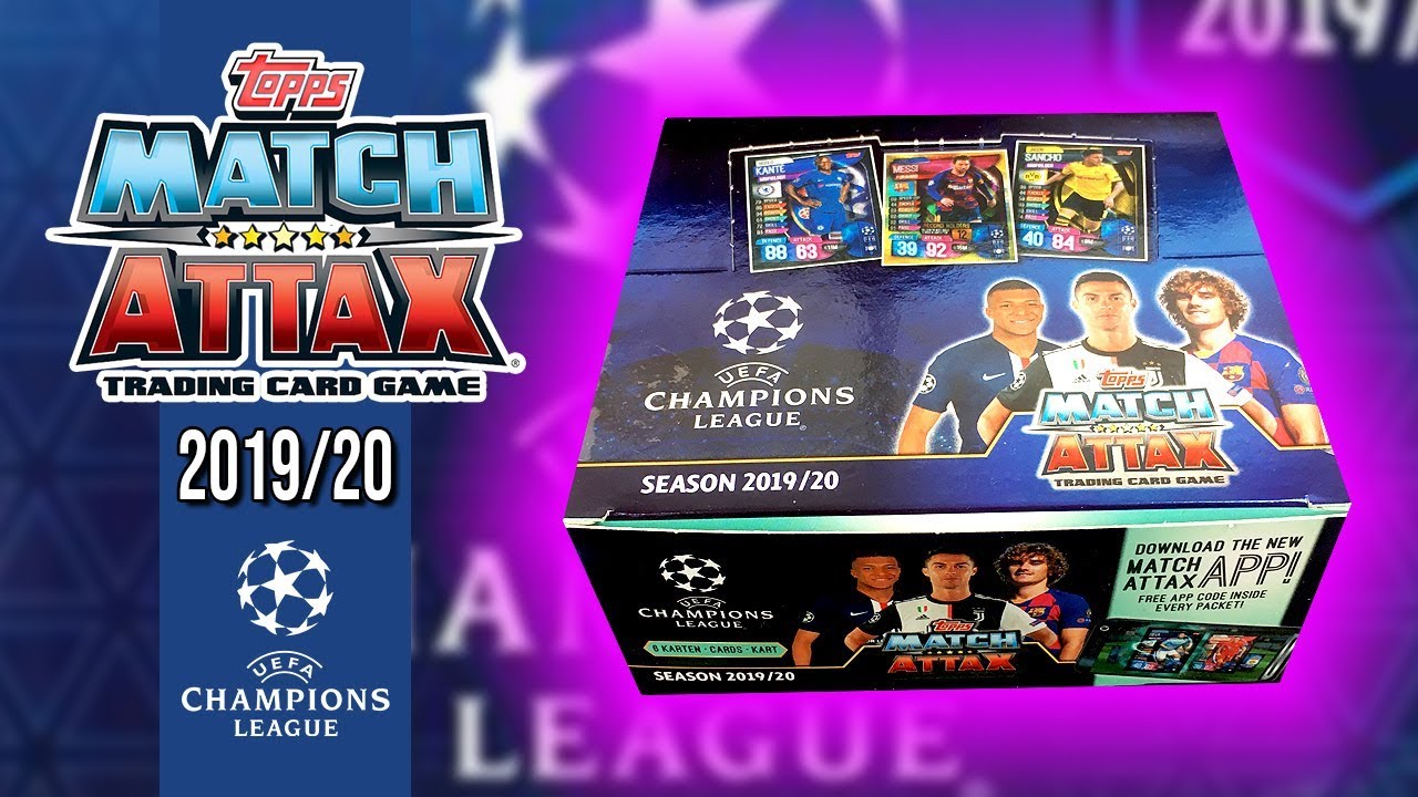 UNBOXING BOOSTER BOX (150+ CARDS) | Topps MATCH ATTAX 2019/2020 UEFA Champions League | 30 PACKS!!!