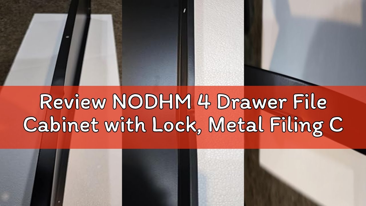 Review NODHM 4 Drawer File Cabinet with Lock, Metal Filing Cabinets, Vertical Small Filing Cabinet S