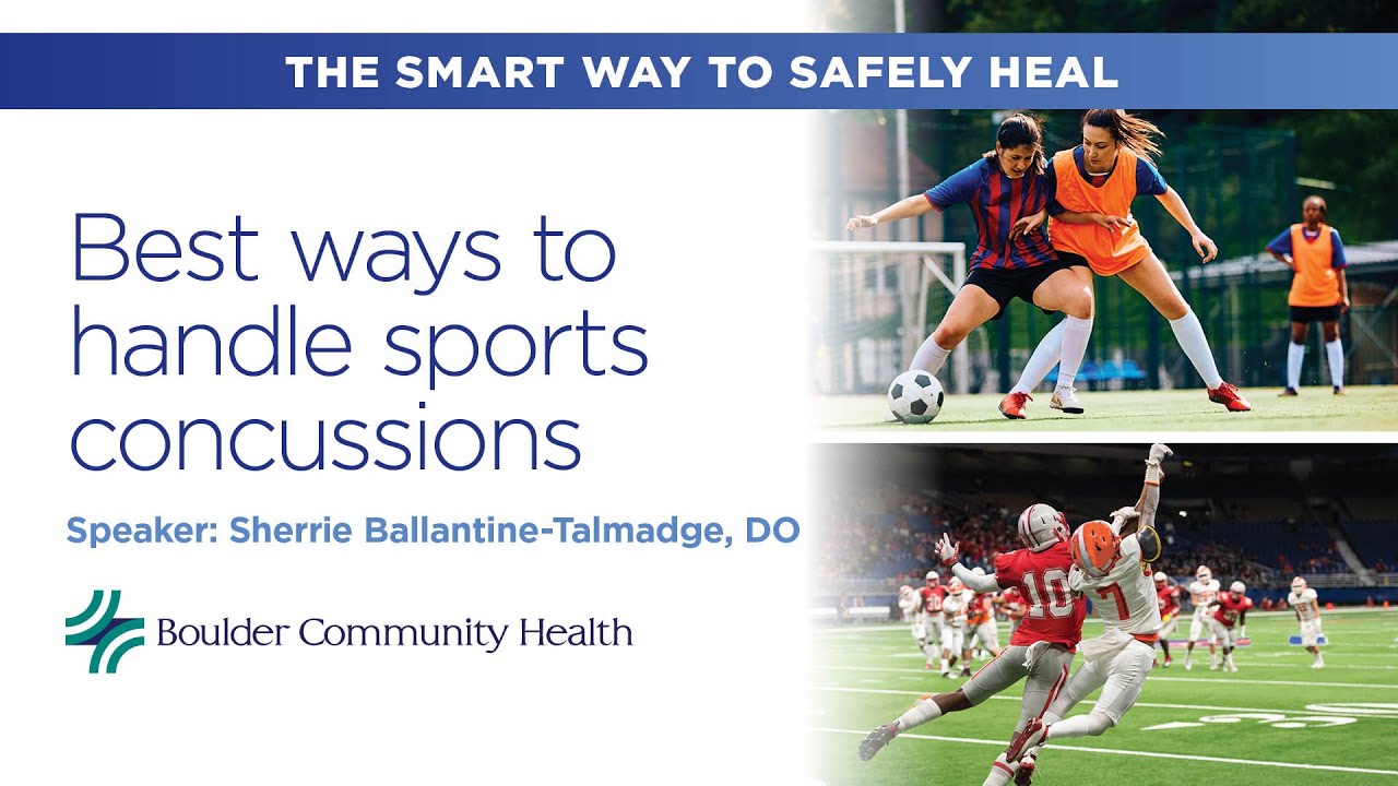 Best ways to handle sports concussions - Free online health lecture Aug 25