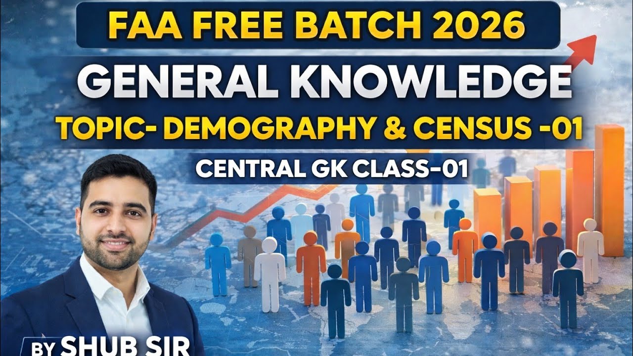 GK/DEMOGRAPHY AND CENSUS-1// jkssb #jkssbexam #jkp #jkpsi #SHUB SIR #FAA#FREE BATCH #BEST CONTENT  