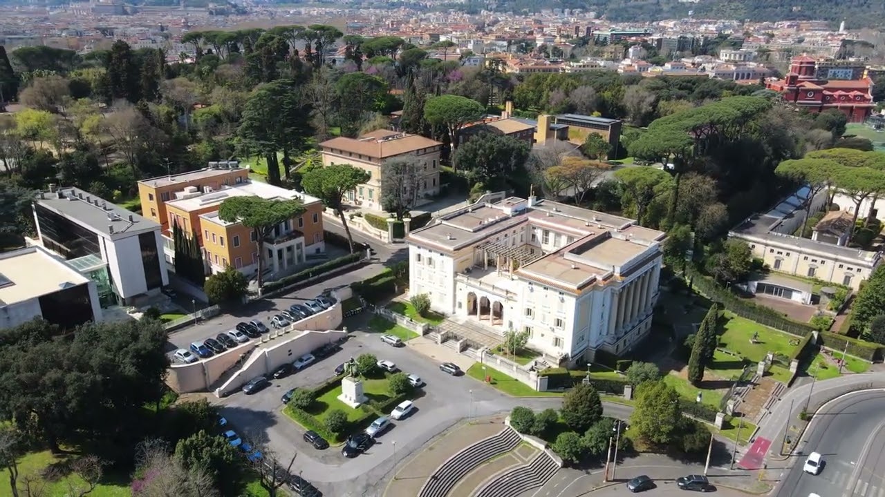 VALLE GIULIA Roma, vista dal drone 4K