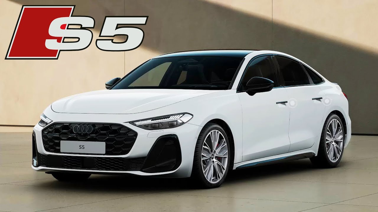 Седан Audi S5 2025 года: варианты цвета и колес !!