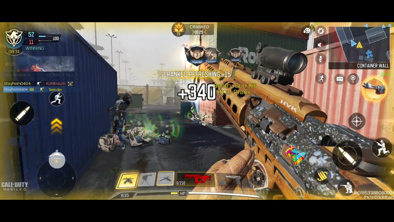 COD mobile cranked gameplay