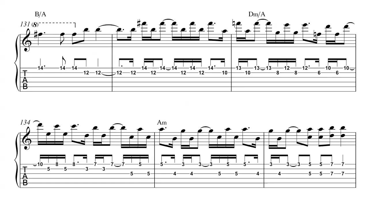 Libertango (K.Watanabe - L.Coryell) Transcription