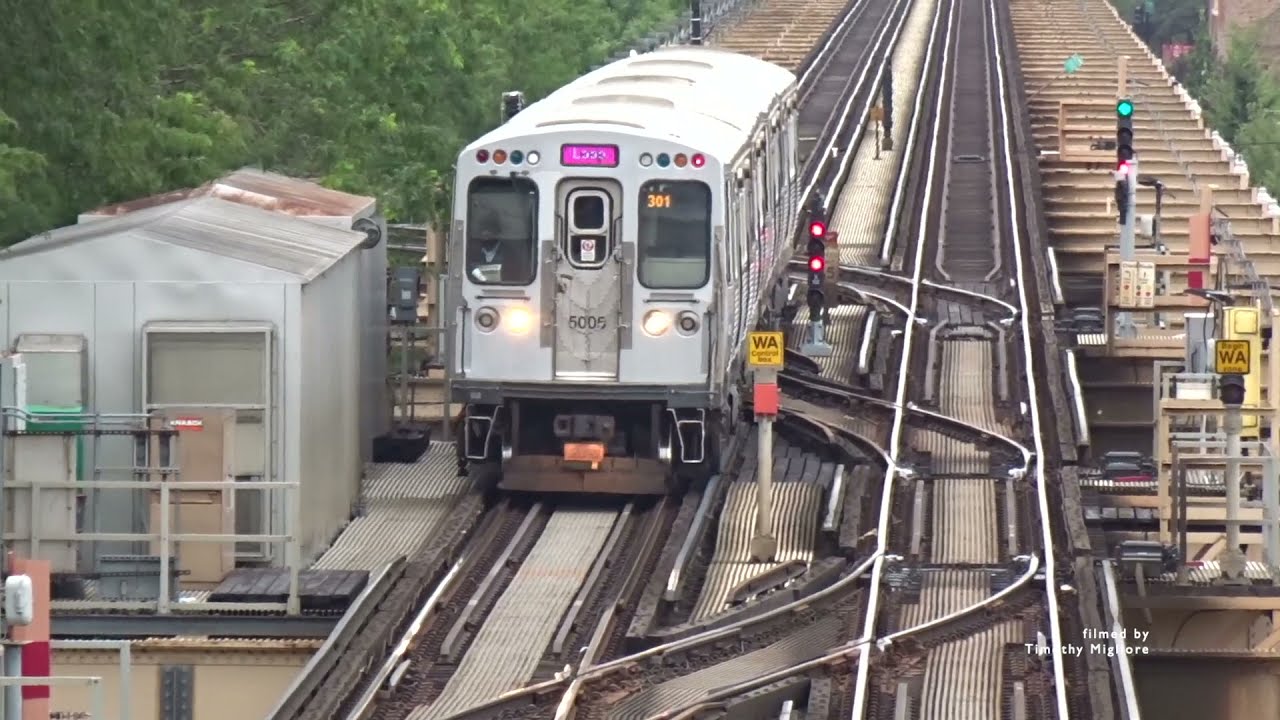 The Subway/Elevated Train in Chicago, Illinois, USA 2021