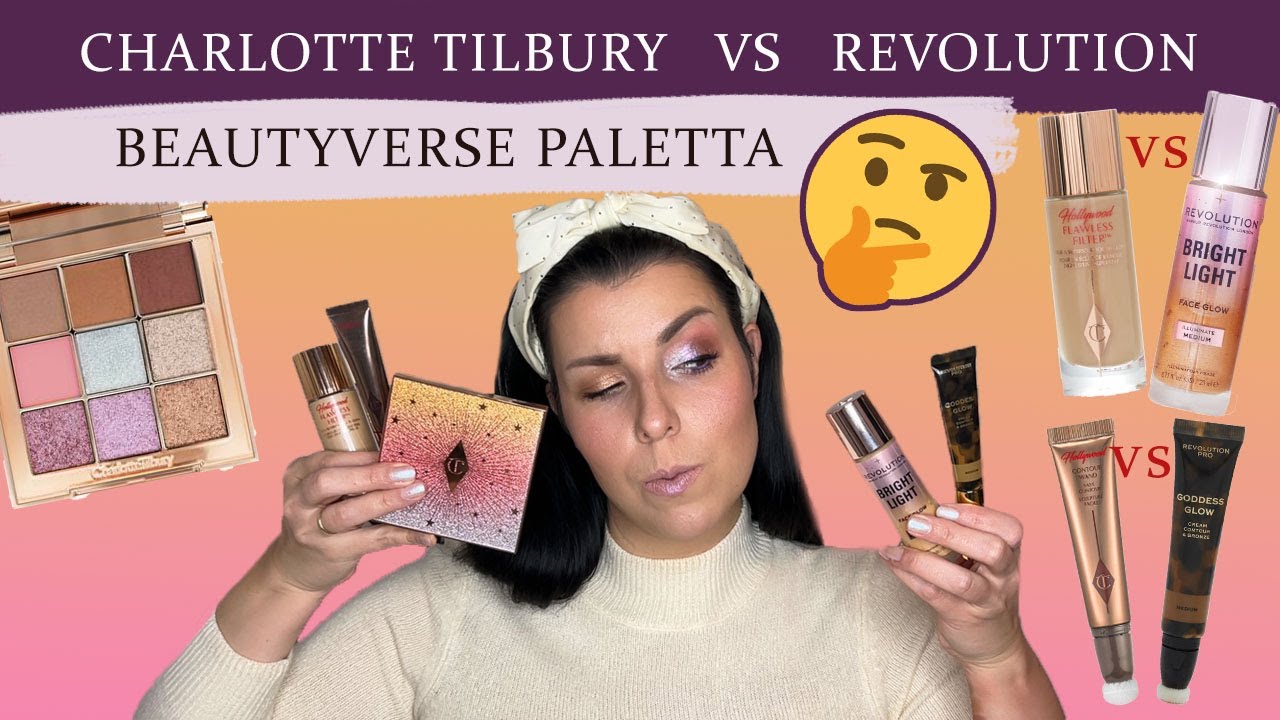 CHARLOTTE TILBURY VS REVOLUTION DUPE-OK | ÚJ CT BEAUTYVERSE PALETTA | high end VS drogéria (2 smink)