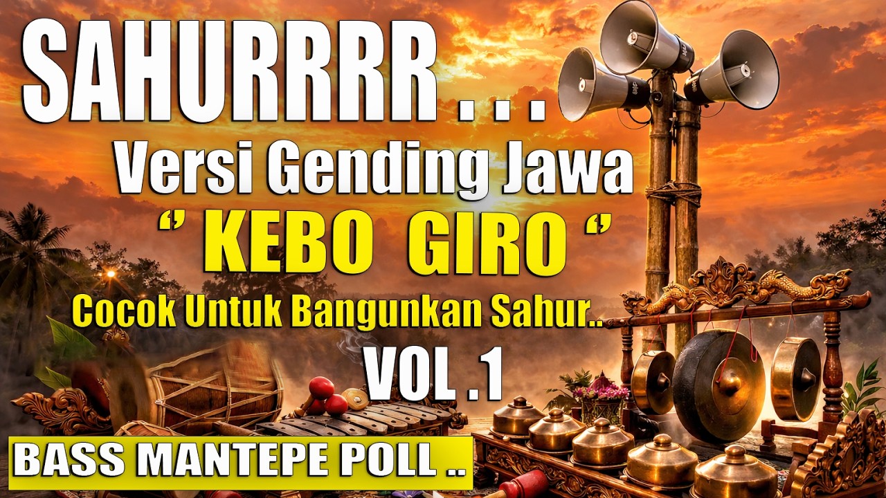 No Iklan❗SAHUR  Versi Gending Jawa - Kebo Giro||Cocok Untuk Bangunkan Orang-Orang Untuk Makan Sahur