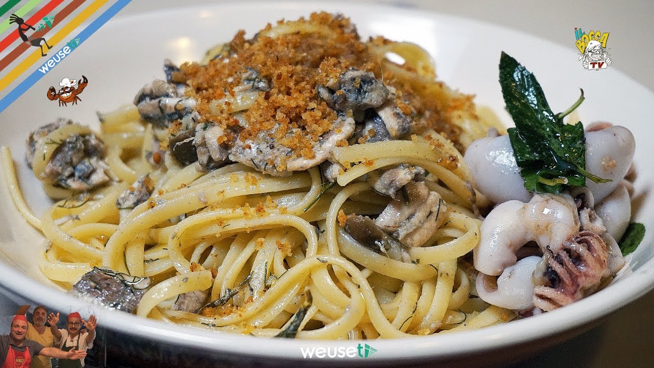 412 - Linguine sciuè sciuè, primo piatto alla volèe! @IlBoccaTV - Italian and Tuscan recipes & @Chef Stefano Barbato (sub eng/esp)