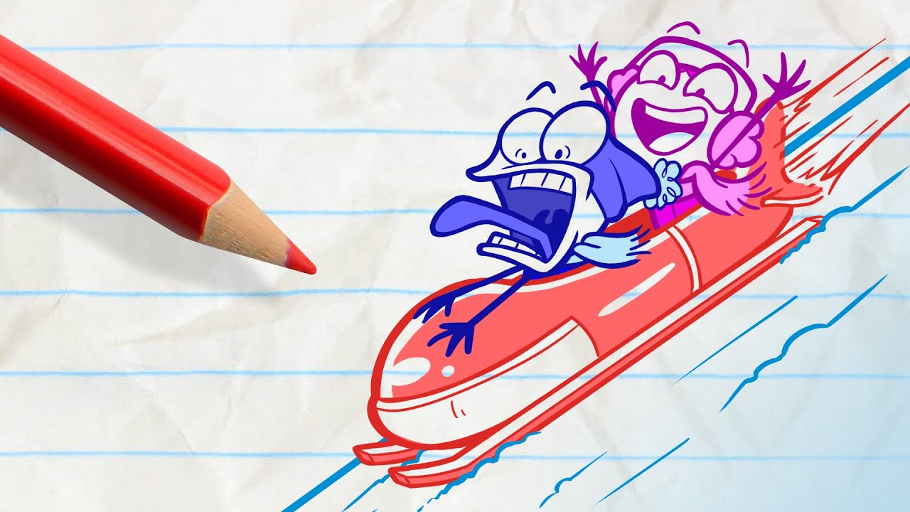 Red Sled Redemption | Pencilmation Cartoons!