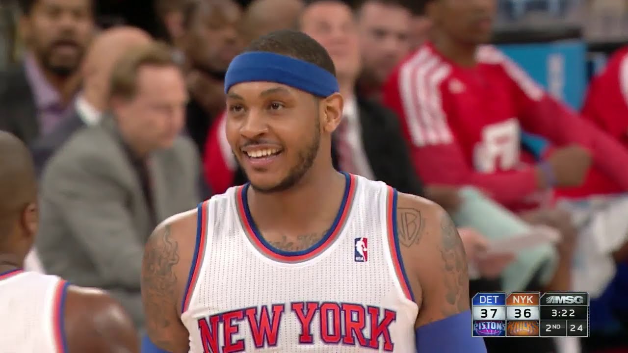 Carmelo Anthony Full Highlights vs Pistons (2014.01.07) - 34 Pts, Clinic!