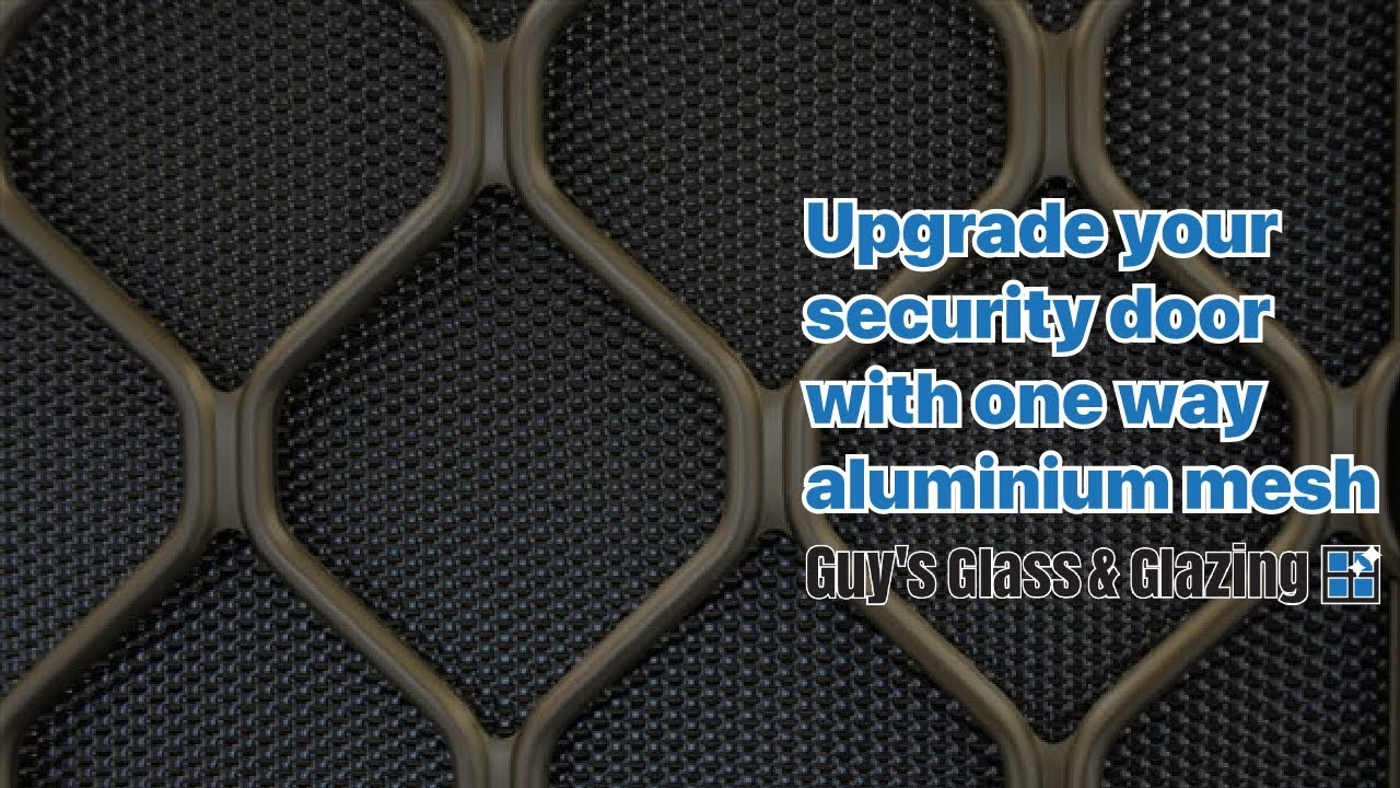 Upgrade your security door with one way mesh