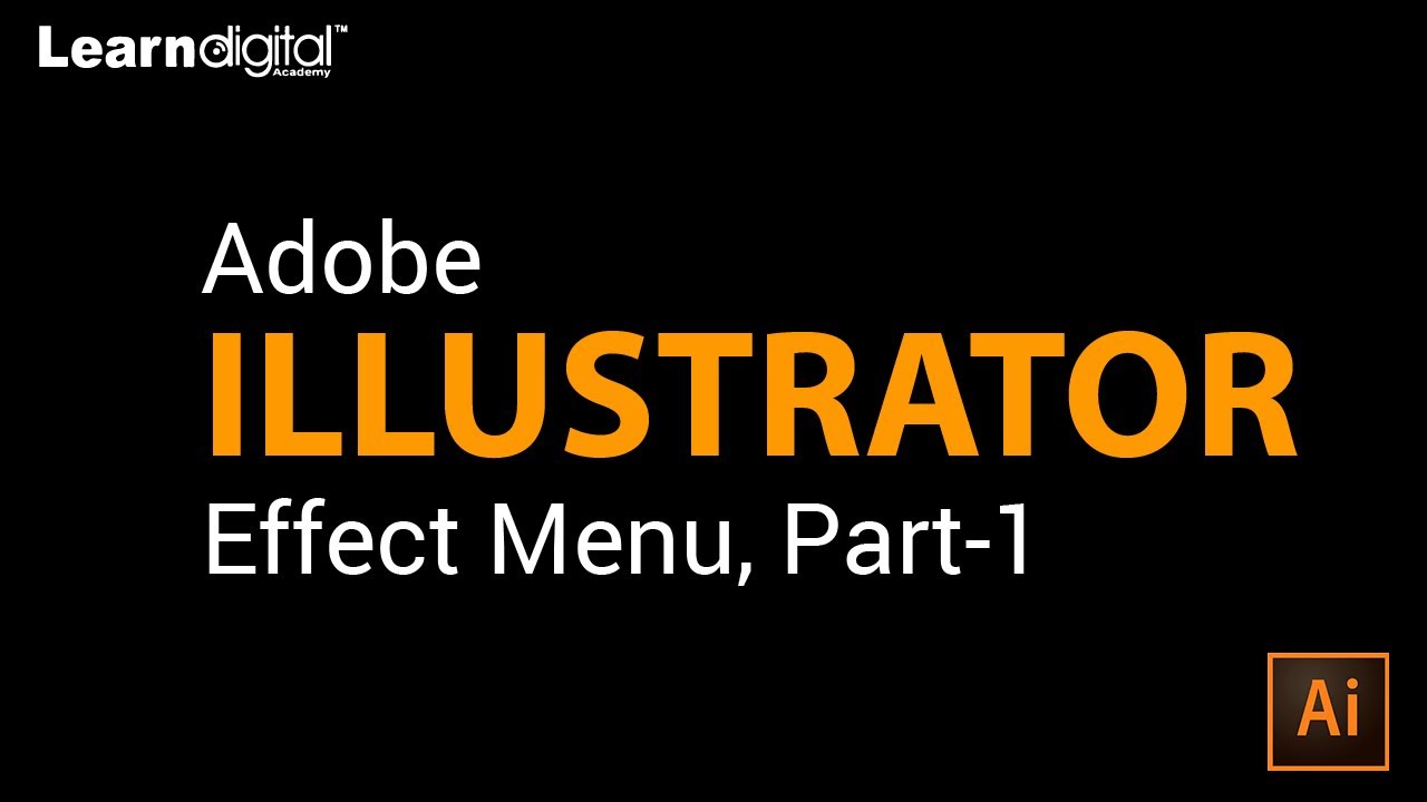 Что такое меню «Эффекты» в Adobe Illustrator | Меню «Эффекты» (Часть 1)
