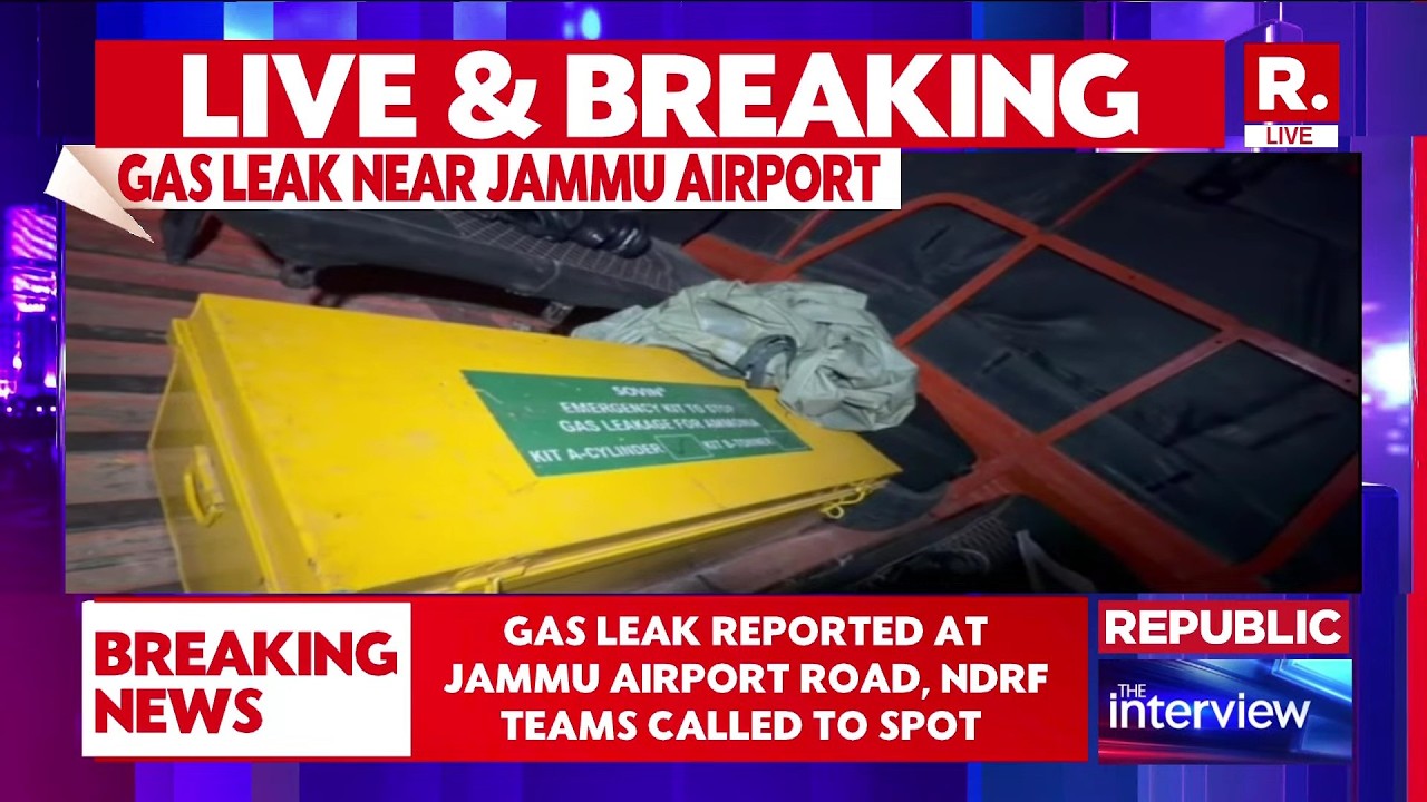 BREAKING LIVE: Gas Leak reported at Jammu Airport Road, NDRF Team Called To Spot