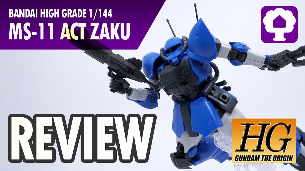 HGGTO 1/144 Act Zaku Review - Hobby Clubhouse | Gundam Zeon MSV MSX HG Model and Gunpla