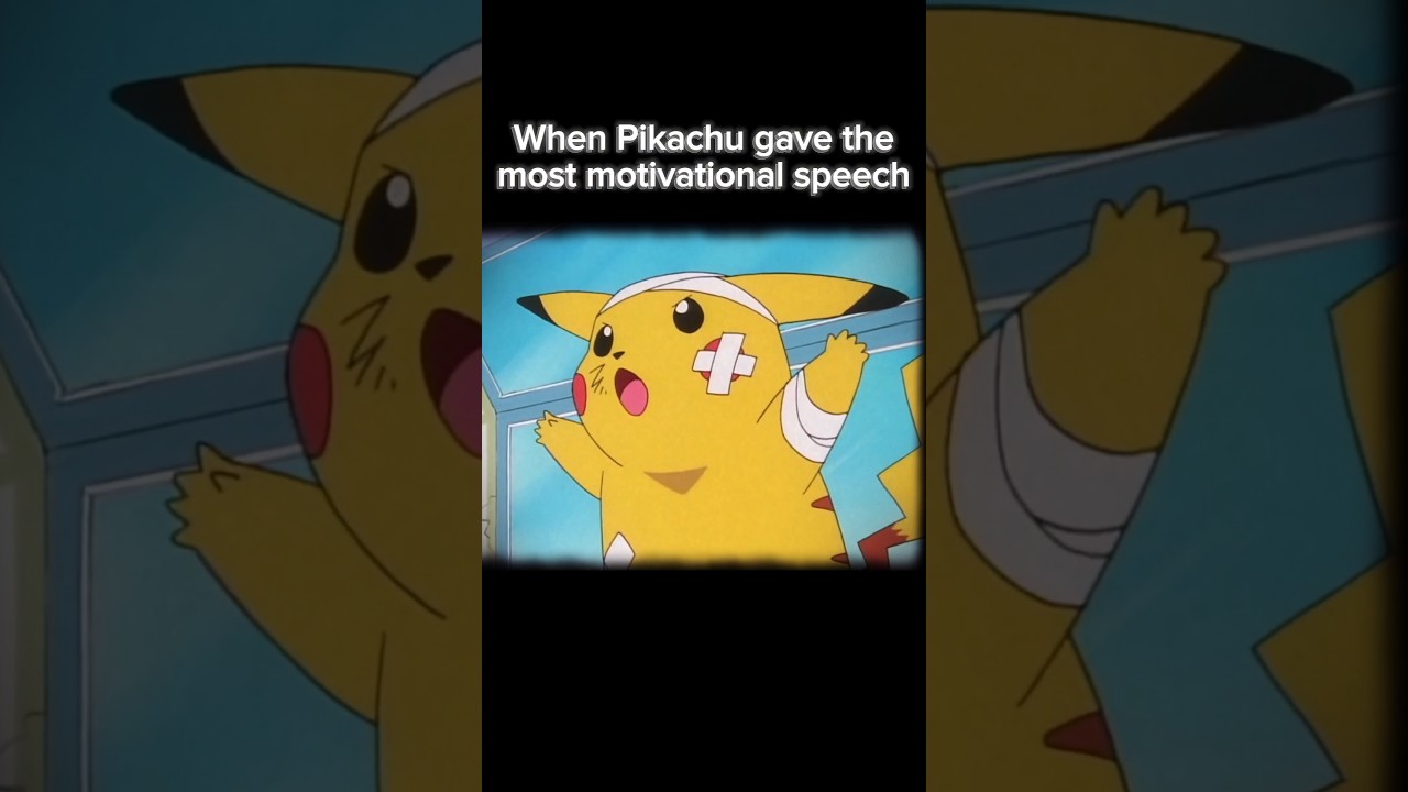 Pikachu Motivational Speech🫡🗿☠️ #pokemon #pikachu #shorts #viralshorts